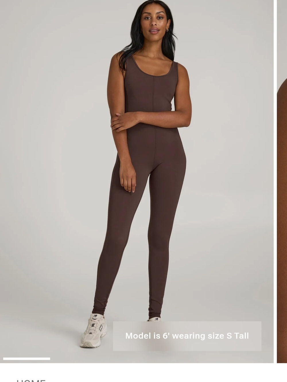 American Tall Scoop Neck Jumpsuit, S, Espresso
